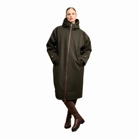 Holland Cooper Ladies One-Size Waterproof Country Dry Coat - Khaki Shop Now Save Save Big Online