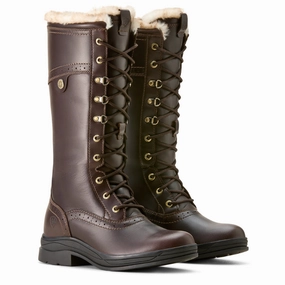 Best Price Online Ariat Wythburn Ii Sherpa H20 Ladies Waterproof Boot - Dark Mocha