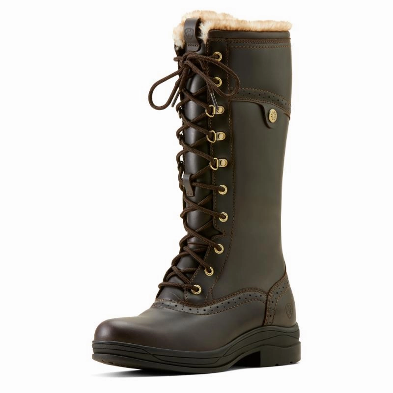 Ariat Wythburn Ii Sherpa H20 Ladies Waterproof Boot - Dark Mocha Shop Save Today