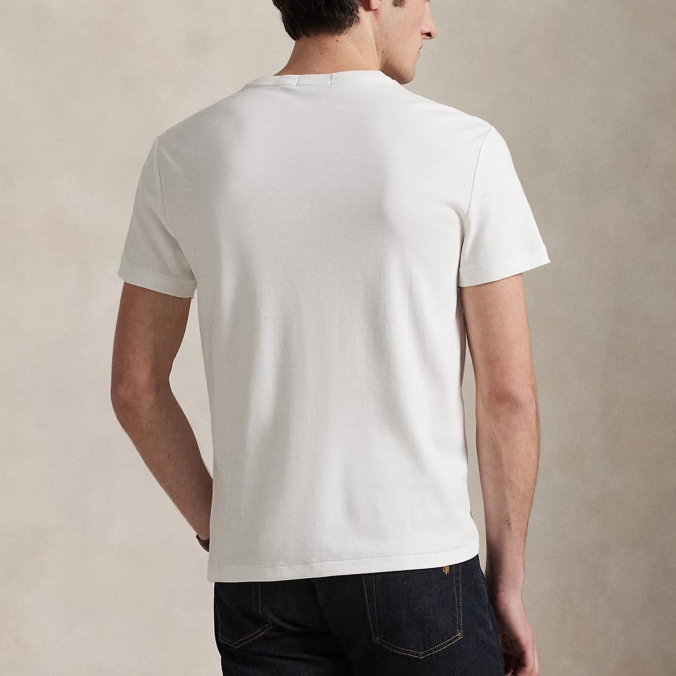Polo Ralph Lauren Custom Slim Fit Soft Cotton T-Shirt White Dont Miss This Steal New Arrival Discount