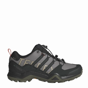 Clearance Alert Now Adidas Terrex Swift R2 Gore-Tex Hiking Shoes Charcoal Grey / Core Black / Olive Stratus