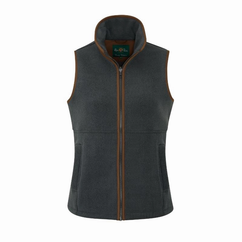 Flash Offer Today Alan Paine Aylsham Ladies Fleece Waistcoat - Gun Metal