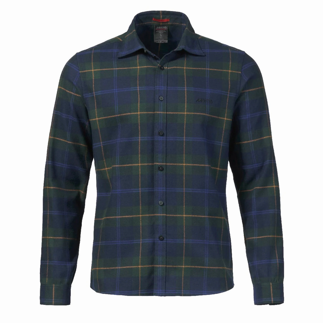 Musto L/S Plaid Shirt Darkest Spruce MustHave Deal