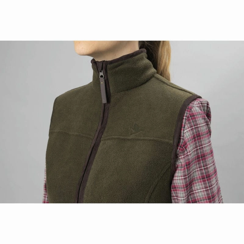 Clearance Sale Grab Todays Deal Seeland Woodcock Ivy Ladies Fleece Gilet - Pine Green Melange