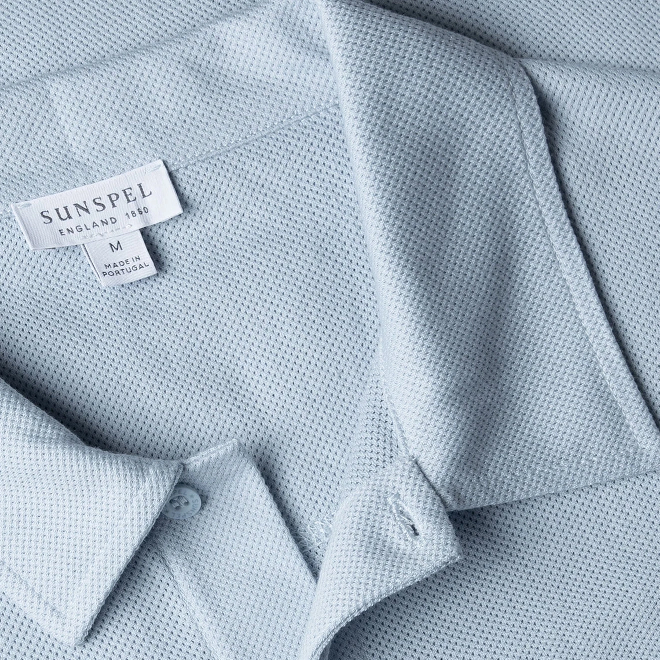 Sunspel Riviera Polo Shirt Blue Mist Today Only Hot Pick