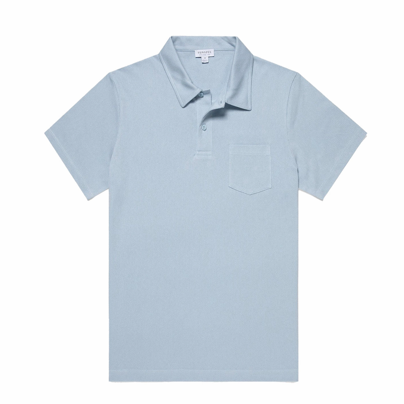 Hot Sale Frenzy Deal of the Day Sunspel Riviera Polo Shirt Blue Mist