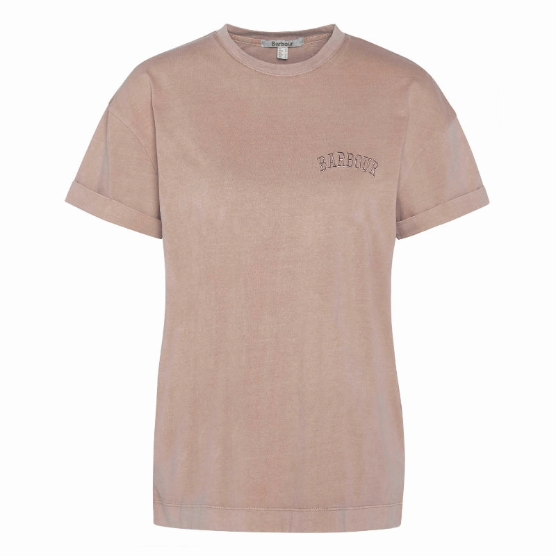 Barbour Sandgate Ladies T-Shirt - Praline Limited Time Sale Daily Deal Frenzy