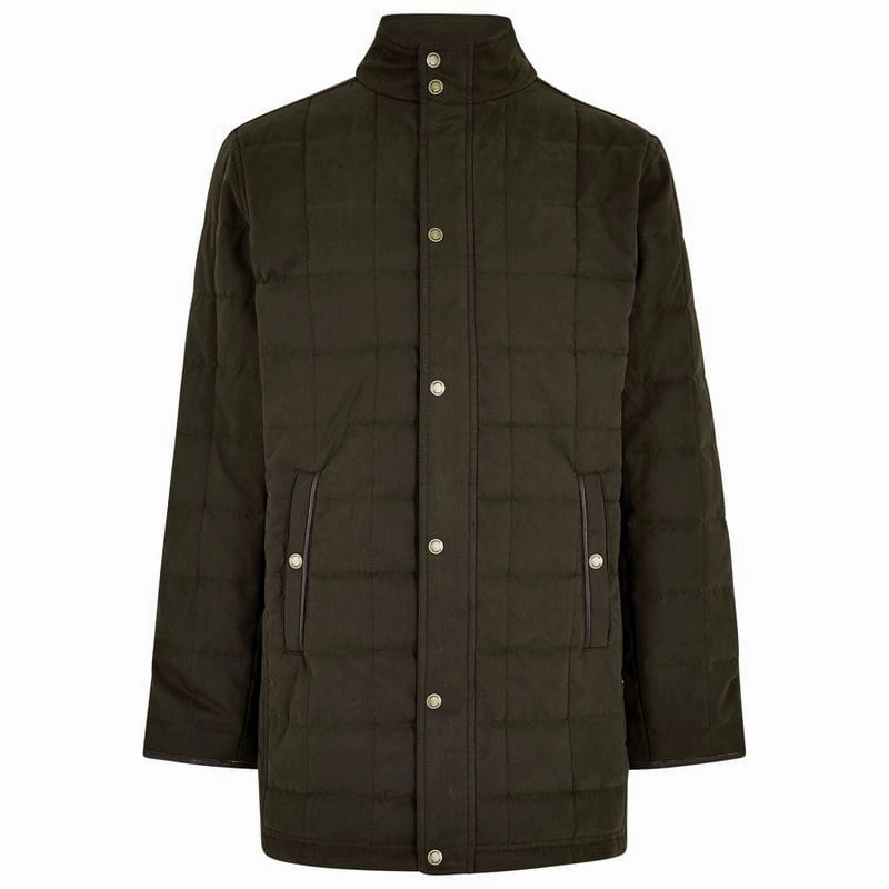 Dubarry Cashel Mens Quilted Jacket - Verdigris Flash Deal Alert Perfect Gift Sale