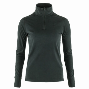 Fjallraven Womens Skare Microfleece Half Zip Black Limited Time Offer Dont Miss Hot Deals