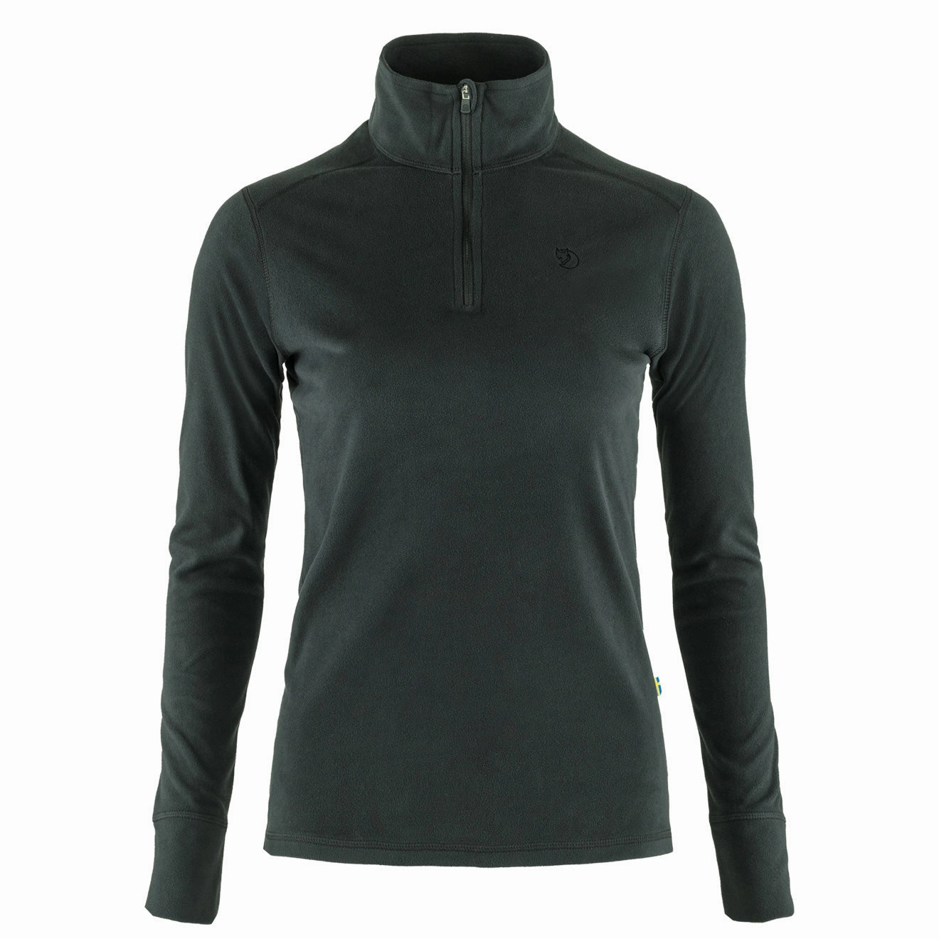 Fjallraven Womens Skare Microfleece Half Zip Black Limited Time Offer Dont Miss Hot Deals
