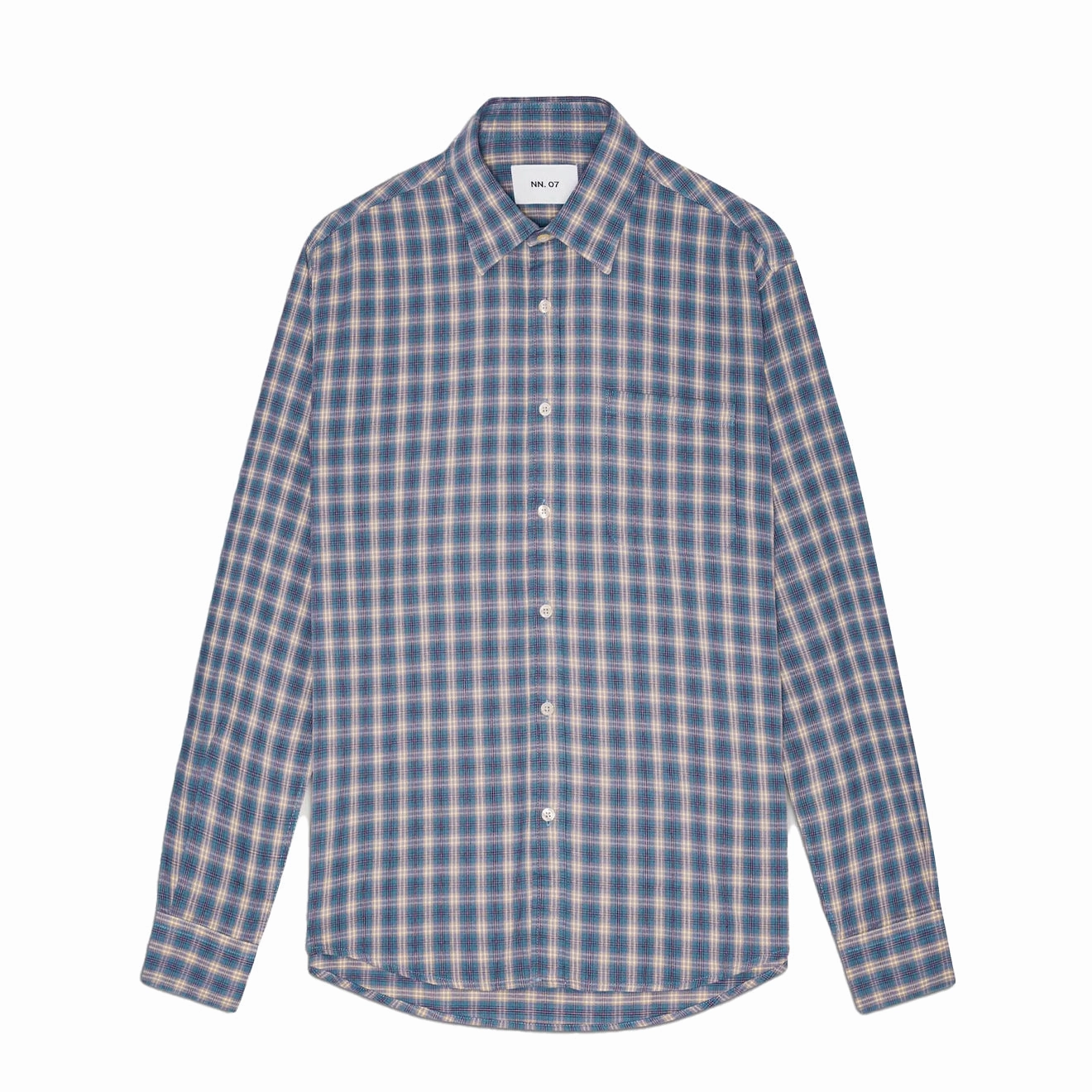 Special Occasion Discount Nn07 Deon Flannel Shirt Blue Check