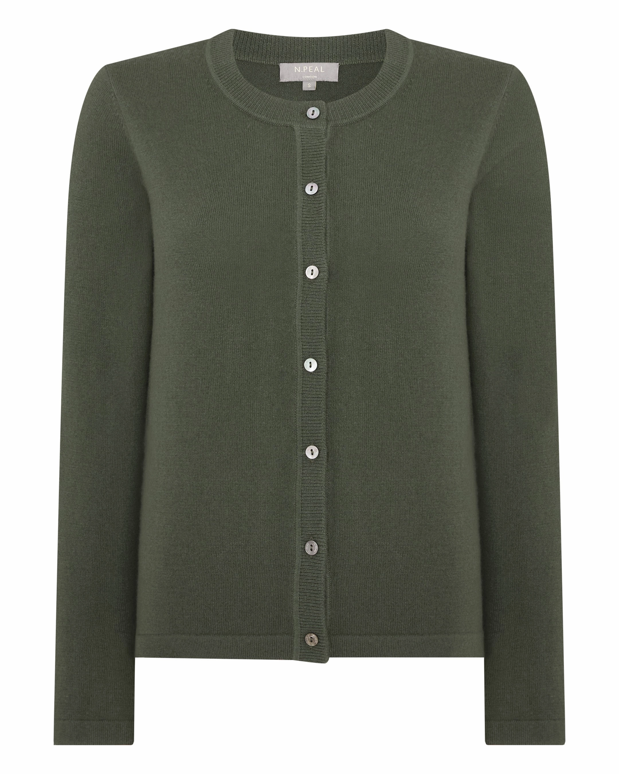 Today Only Special Mega Online Discount Women'S Hallie Round Neck Cashmere Cardigan Army Green