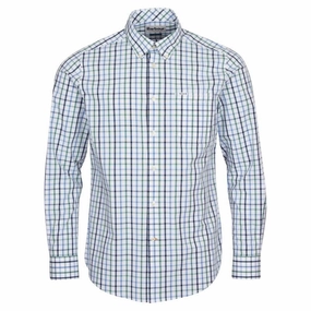Barbour Eldon Tailored Fit Mens Shirt - Green Flash Discount Today