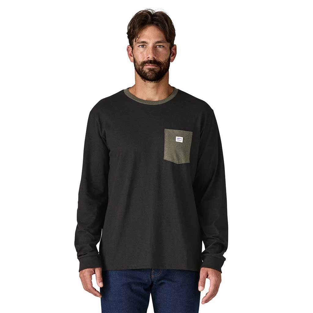 Shop Sticker Pocket Longsleeve Responsibili-Tee | Men'S Weekend Flash Offer