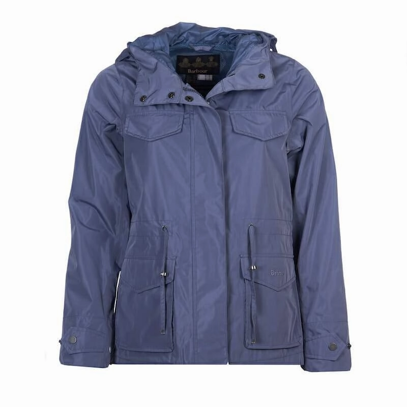 Mega Sale Now MustHave Gift Ideas Barbour Aria Ladies Waterproof Jacket - Slate Blue