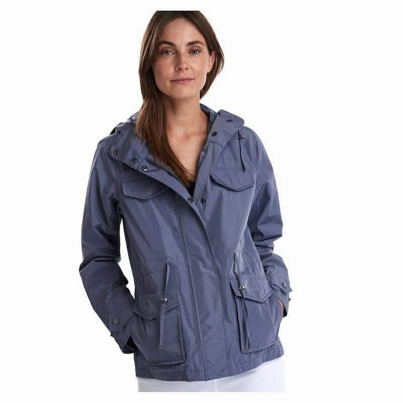 Exclusive Online Offer Trendy Picks Today Barbour Aria Ladies Waterproof Jacket - Slate Blue