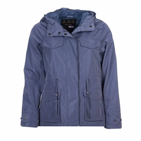Mega Sale Now MustHave Gift Ideas Barbour Aria Ladies Waterproof Jacket - Slate Blue
