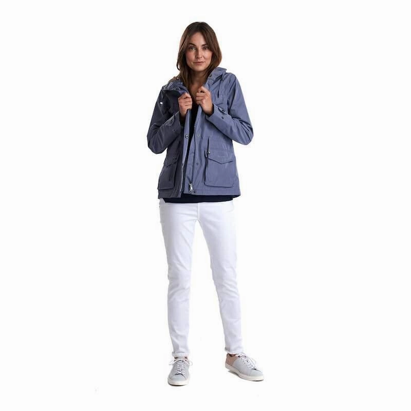 Barbour Aria Ladies Waterproof Jacket - Slate Blue Shop the Savings