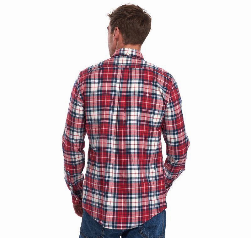 Online Exclusive Savings Barbour Highland Check 10 Tailored Mens Shirt - Red