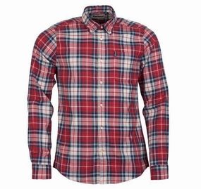 Barbour Highland Check 10 Tailored Mens Shirt - Red Shop Grab Now
