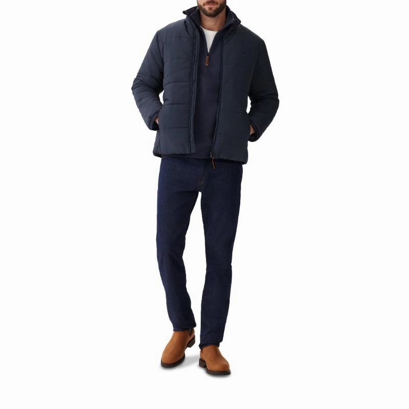 R.M.Williams Padstow Puffer Mens Jacket - Navy Grab Your Savings Hot Offer Ending Soon