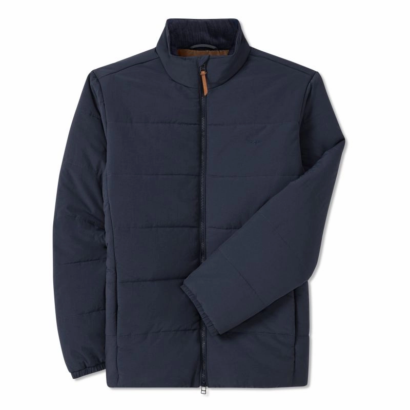 R.M.Williams Padstow Puffer Mens Jacket - Navy Dont Wait Save Hot Sale Today
