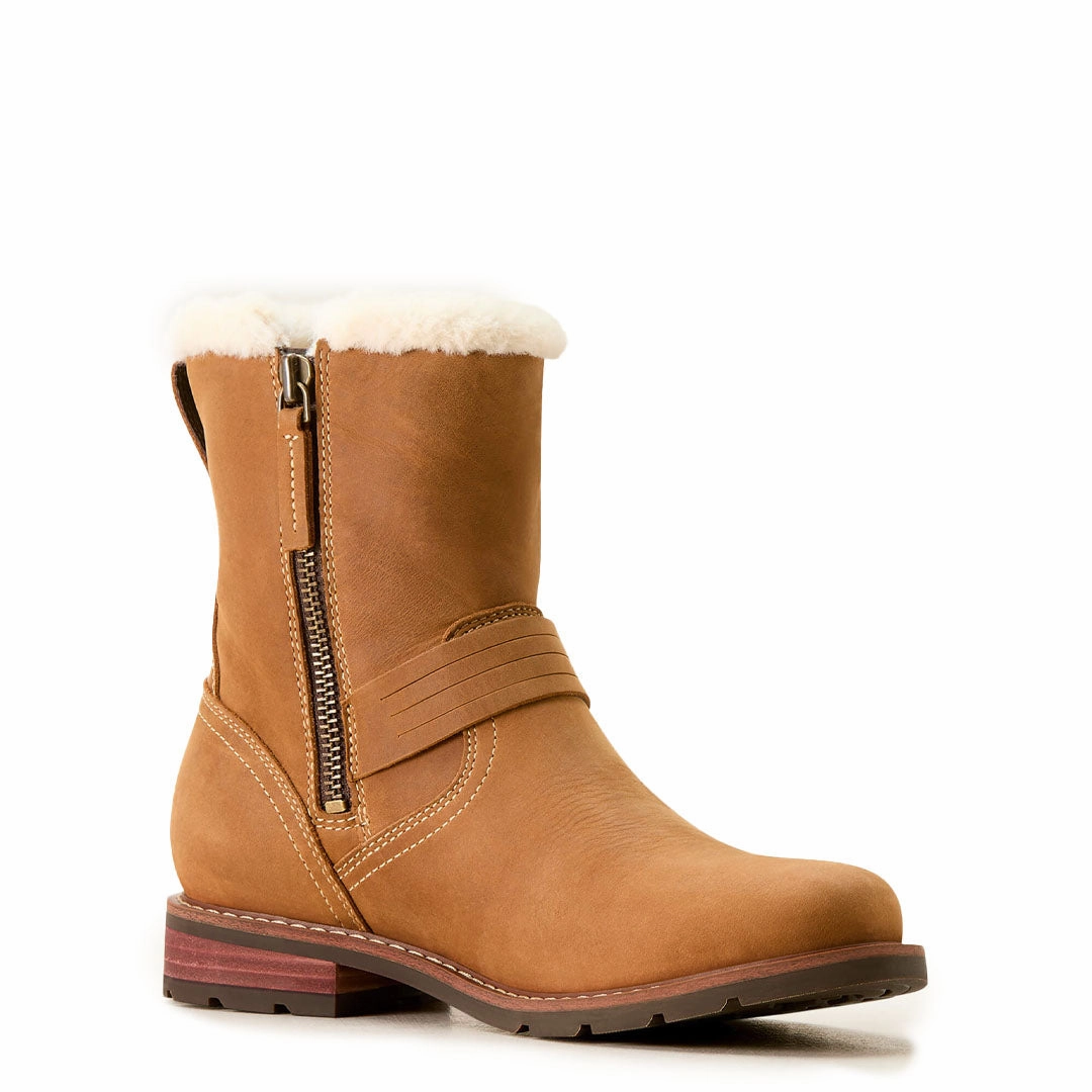 Ariat Womens Savannah Sherpa Waterproof Carmel Tan Shop the Savings Steal the Deal Now