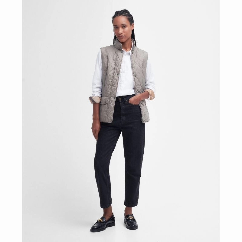 Trendy Picks Today Barbour Derwent Ladies Shirt - White/Primrose Hessian