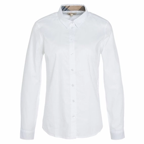 Hot Picks Today Barbour Derwent Ladies Shirt - White/Primrose Hessian