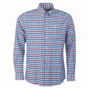 Special Deal Frenzy Barbour Hallhill Performance Mens Shirt - Red