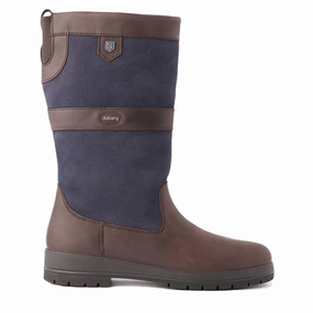Dubarry Womens Kildare Leather Boot Navy / Brown Clearance Blowout