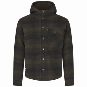 Exclusive Online Offer Seeland Canada Yukon Mens Flannel Jacket - Pine Green Check
