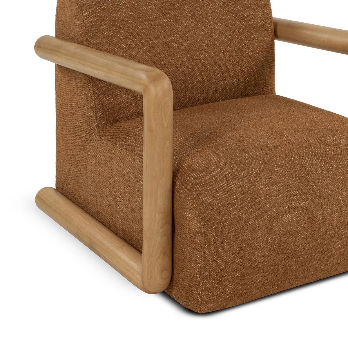 Hubert Textured Fabric Armchair