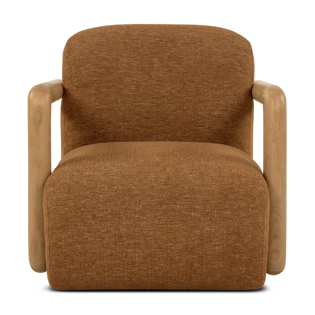 Hubert Textured Fabric Armchair