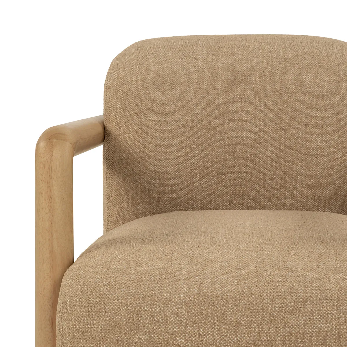 Hubert Textured Fabric Armchair