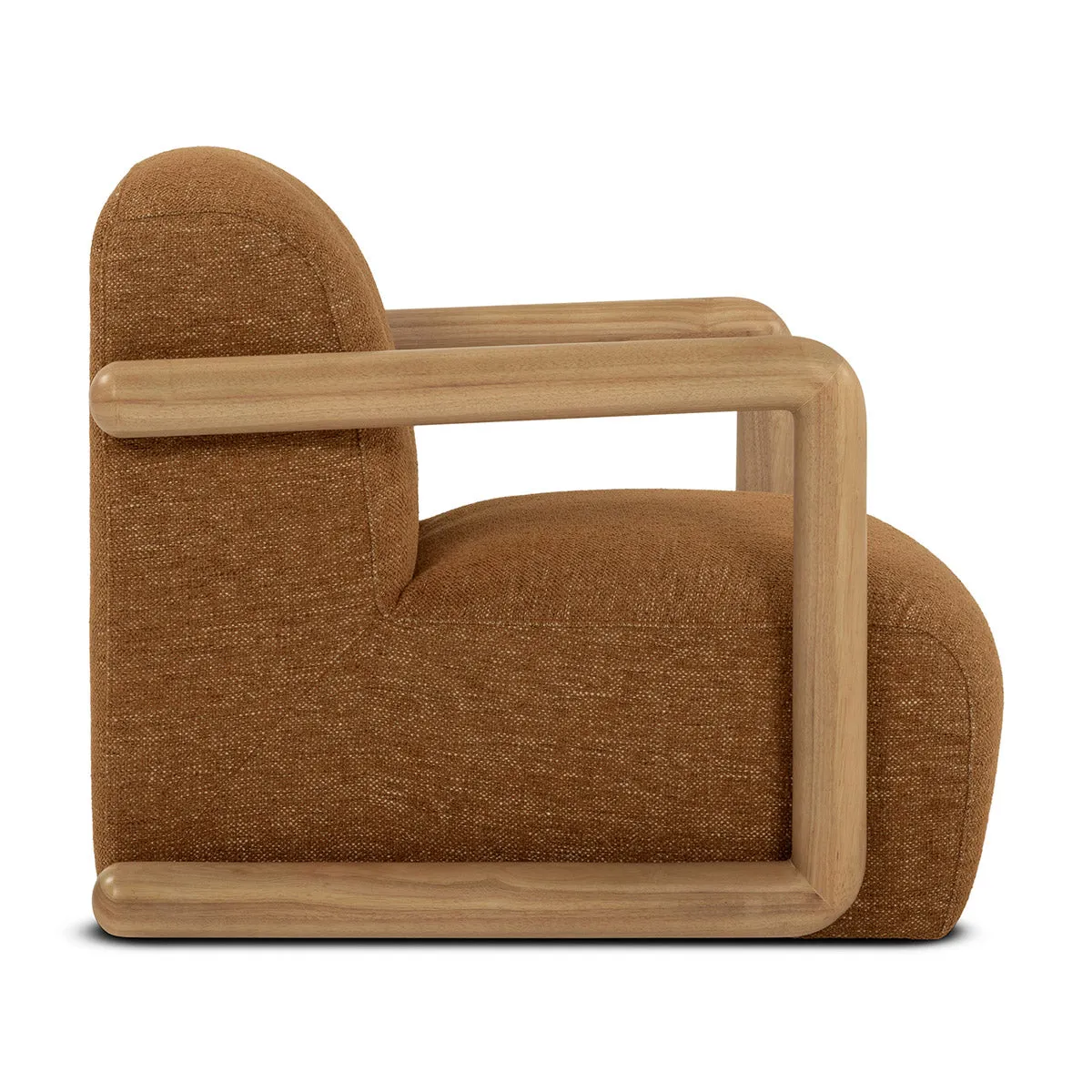 Hubert Textured Fabric Armchair