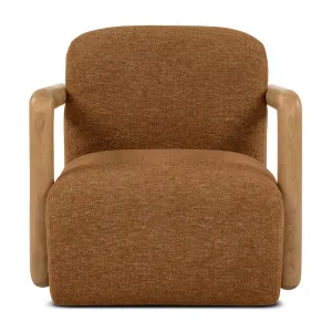 Hubert Textured Fabric Armchair