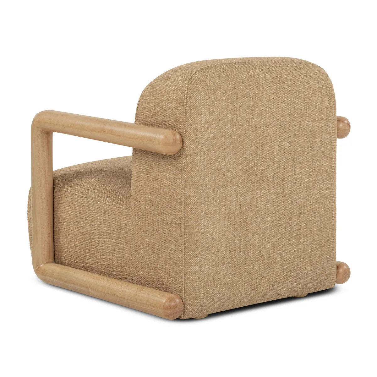 Hubert Textured Fabric Armchair