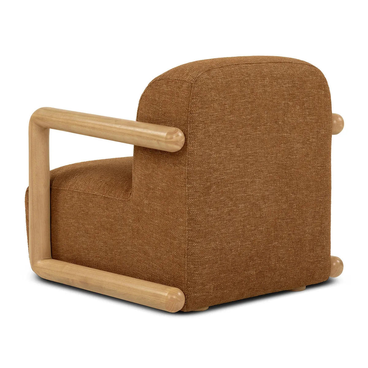 Hubert Textured Fabric Armchair