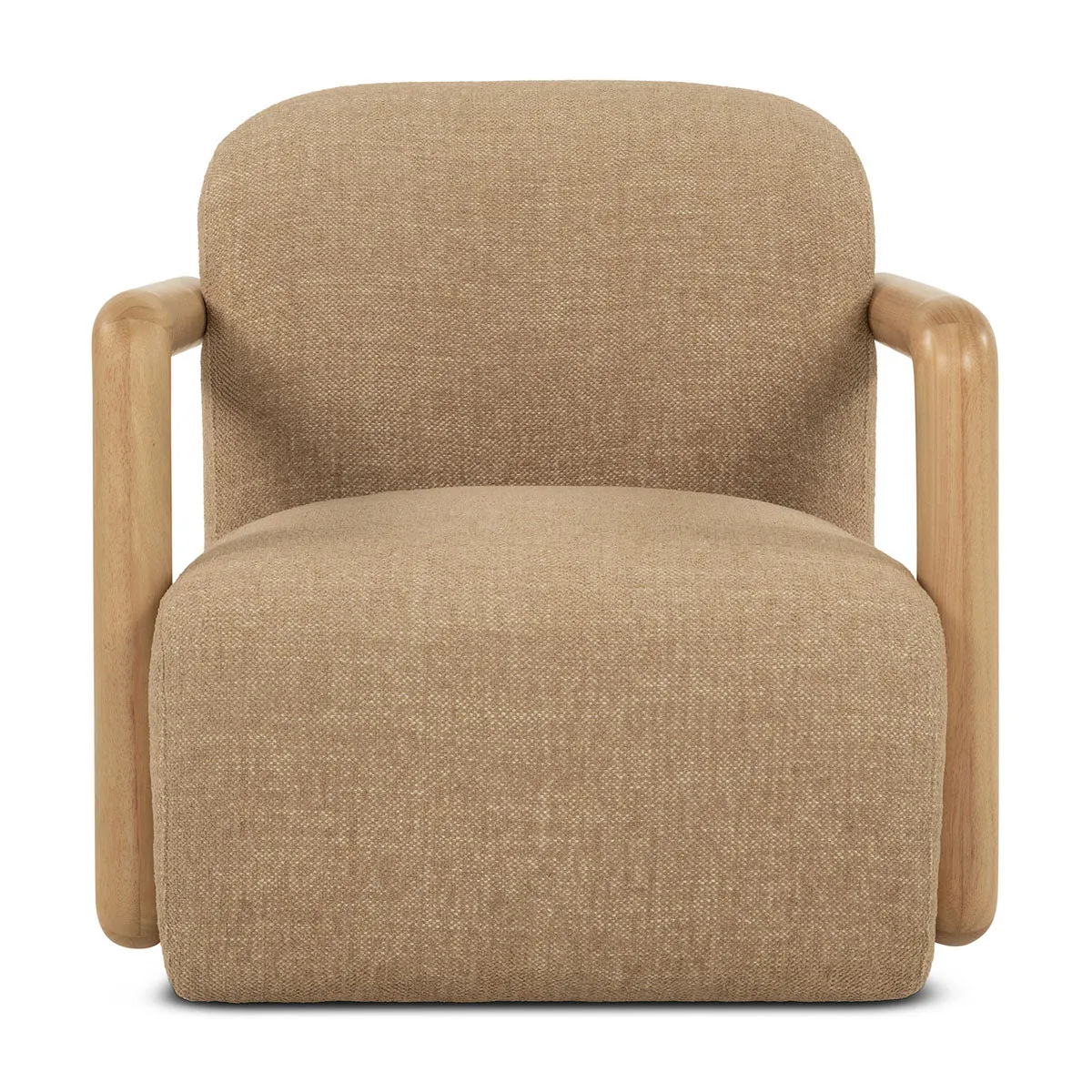 Hubert Textured Fabric Armchair