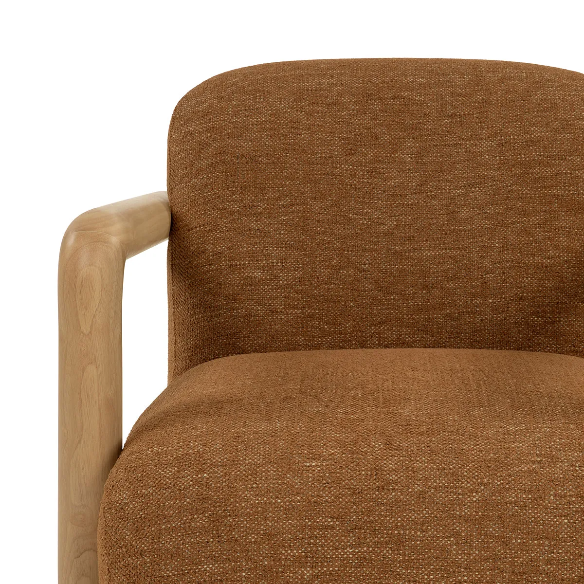 Hubert Textured Fabric Armchair