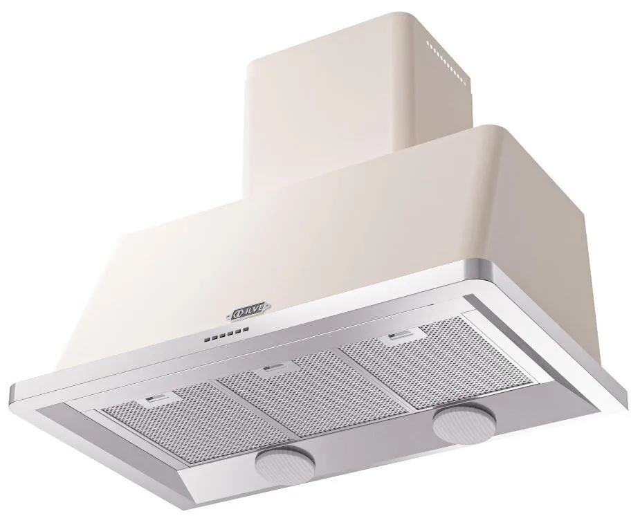 Ilve UAM100AW Majestic 40 Inch Antique White Wall Mount Range Hood