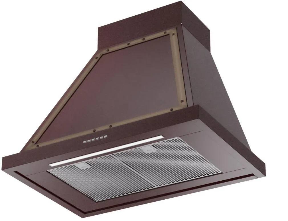 Ilve UANB30BUB Nostalgie 30 Inch Burgundy Wall Mount Convertible Range Hood