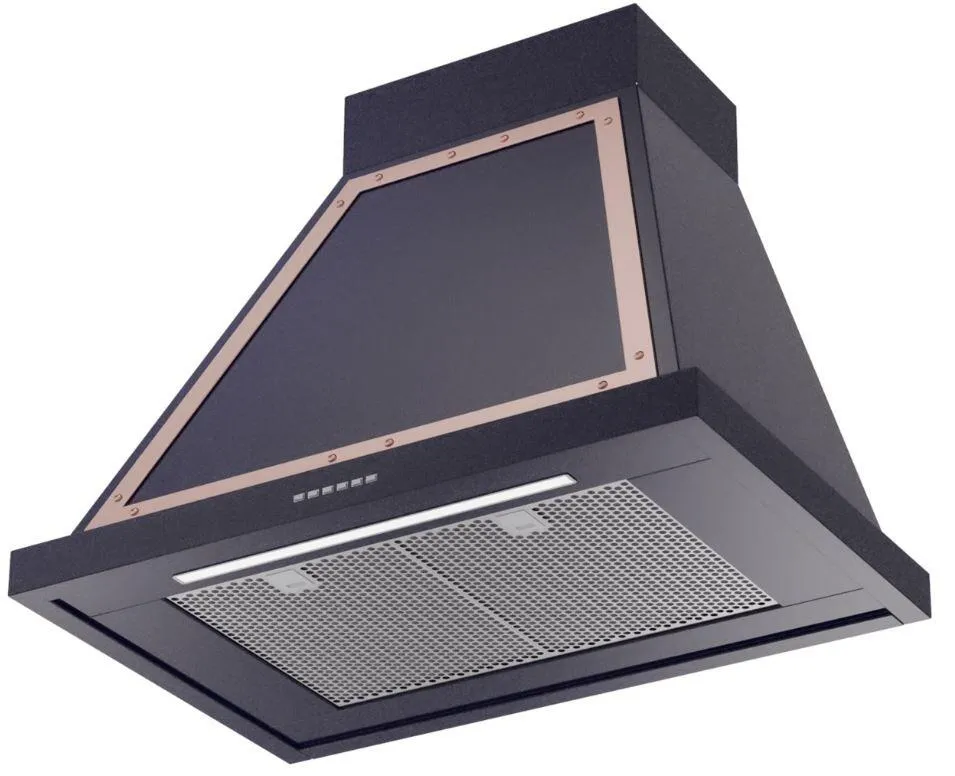 Ilve UANB30MBP Nostalgie 30 Inch Blue Wall Mount Range Hood