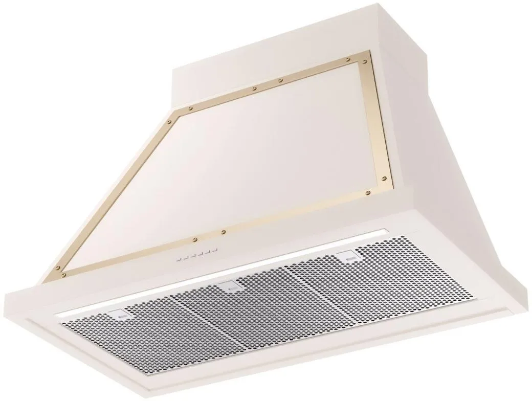 Ilve UANB36AWG Nostalgie 36 Inch Antique White Wall Mount Range Hood