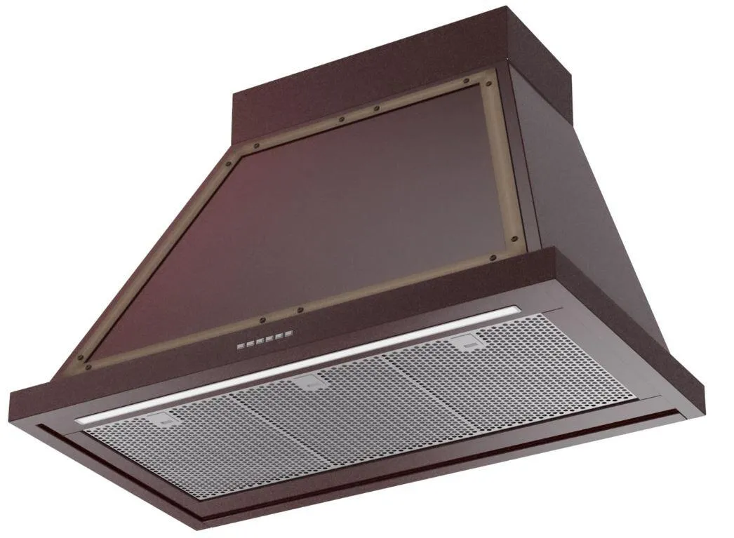 Ilve UANB36BUB Nostalgie 36 Inch Burgundy Wall Mount Range Hood