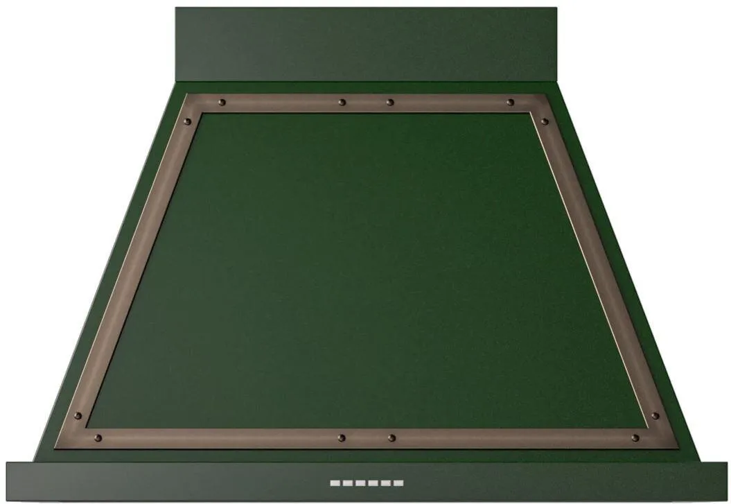Ilve UANB36EGB Nostalgie 36 Inch Emerald Green Wall Mount Range Hood