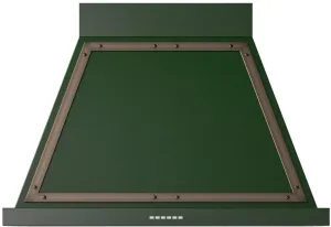 Ilve UANB36EGB Nostalgie 36 Inch Emerald Green Wall Mount Range Hood
