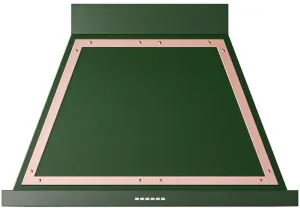 Ilve UANB36EGP Nostalgie 36 Inch Emerald Green Wall Mount Range Hood