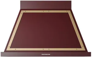 Ilve UANB40BUG Nostalgie 40 Inch Burgundy Wall Mount Range Hood